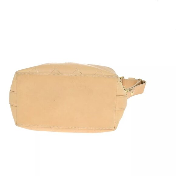 CHANEL CC Logo Matelasse 2Way Chain Shoulder Hand Bag Leather Beige - Picture 13 of 16
